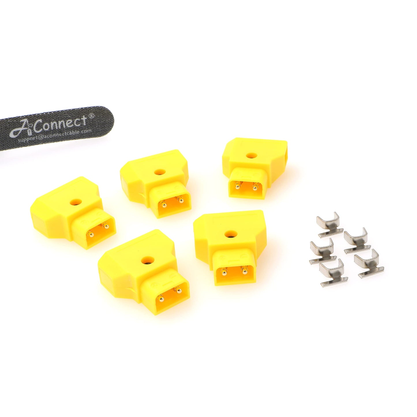 Dtap-Male-Connector-DIY Jack Plug for Photography V-Mount Gold Mount Battery 5pcs Red