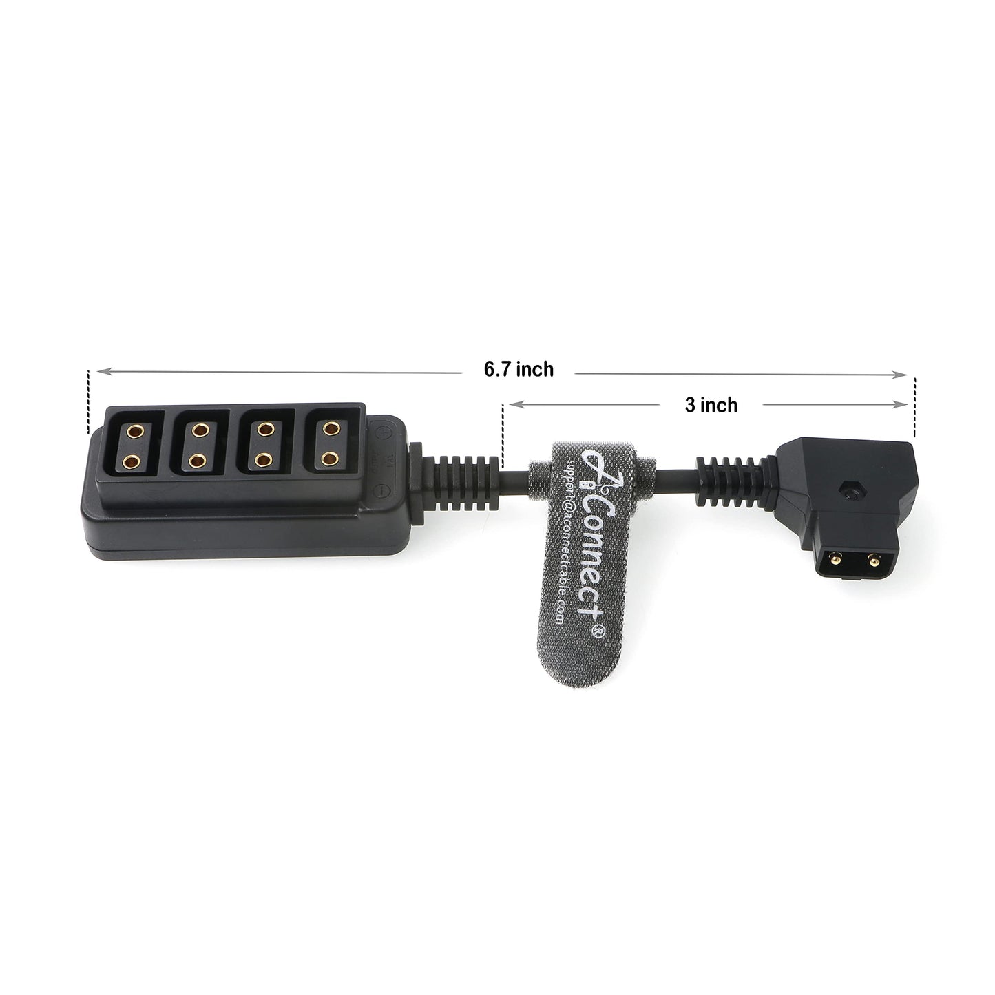 Cable-Splitter-Dtap-Steadicam-BMPCC for ARRI RED Cameras TILTA Steadicam IDX Battery D-tap Male to 4 Port dtap Female Splitter Power Cable Flexible 27in|70cm