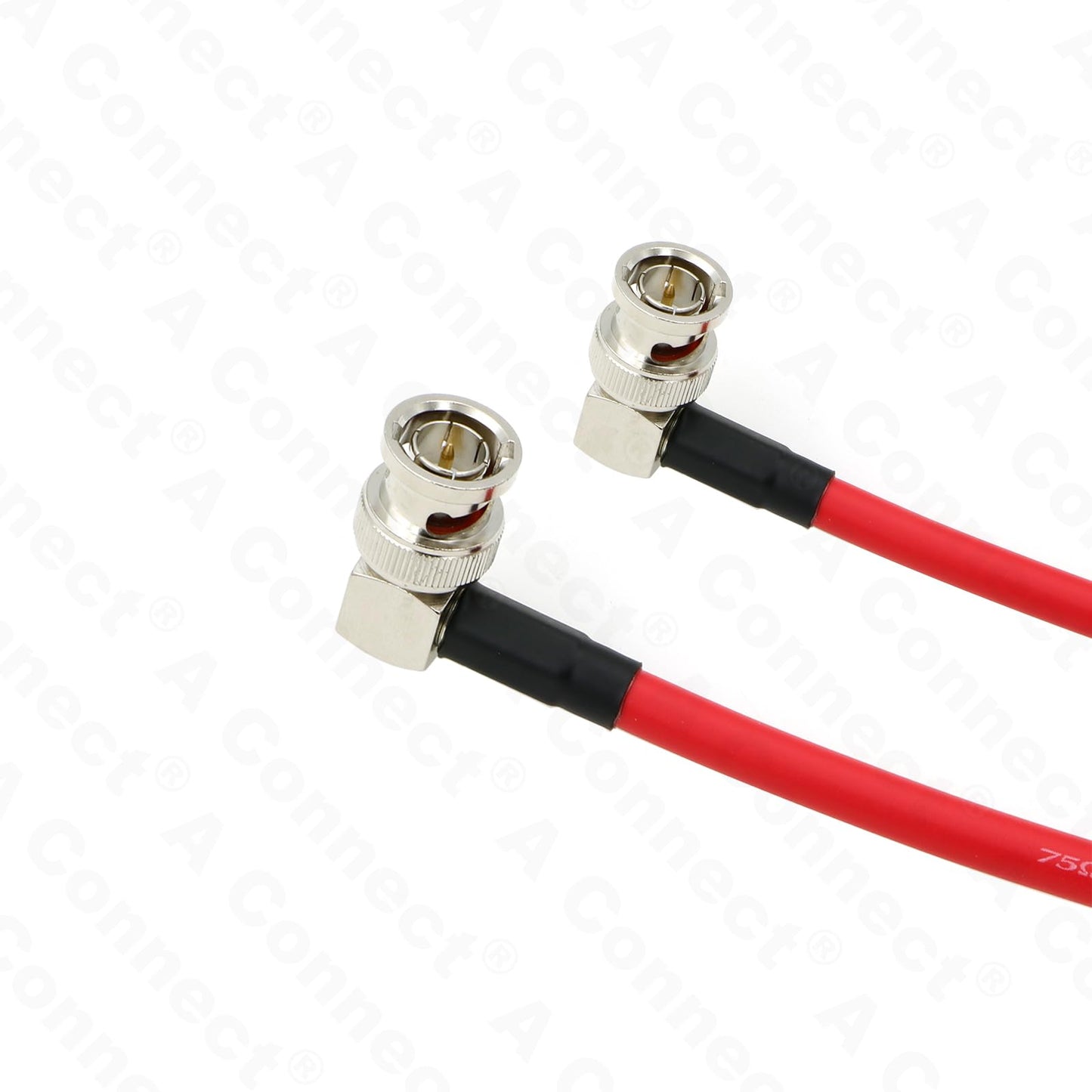 12G HD BNC SDI BNC Cable Right Angle Orignial Neutrik BNC Male to Male 75 Ohm Coaxial Cable for 4K Video Camera (Blue 1M)