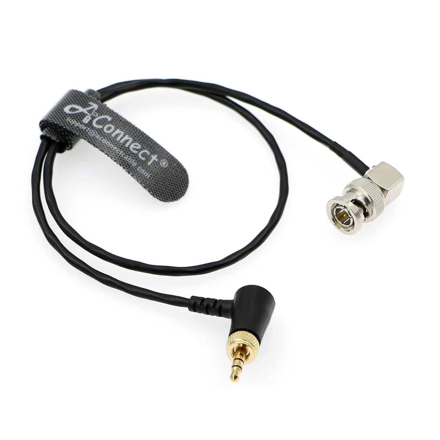 Locking 3.5mm TRS to BNC Timecode Cable for Deity Microphones TC-1 for Blackmagic Ursa Mini/Canon C70/Z CAM E2/Zoom F4