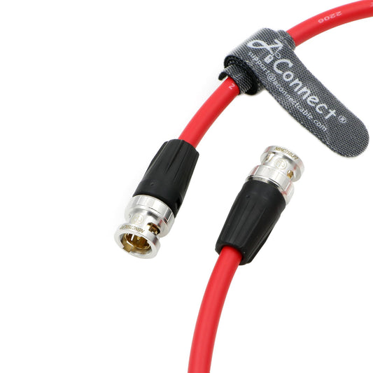 12G HD BNC SDI BNC Cable Orignial Neutrik BNC Male to Male 75 Ohm Coaxial Cable for 4K Video Camera (Black 1M)