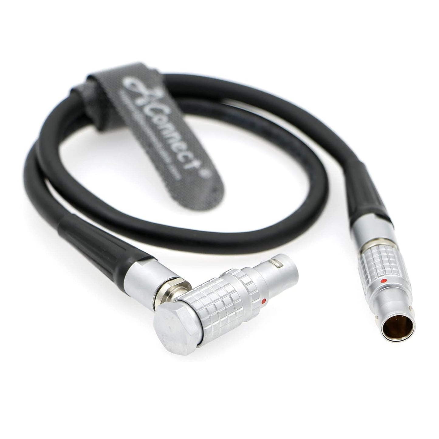 6 Pin Male to Right Angle 6 Pin Female Power Extension Cable for DJI Ronin-2, RED Scarlet & Epic Camera 19.7Inches/50cm