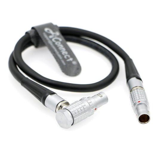 6 Pin Male to Right Angle 6 Pin Female Power Extension Cable for DJI Ronin-2, RED Scarlet & Epic Camera 19.7Inches/50cm