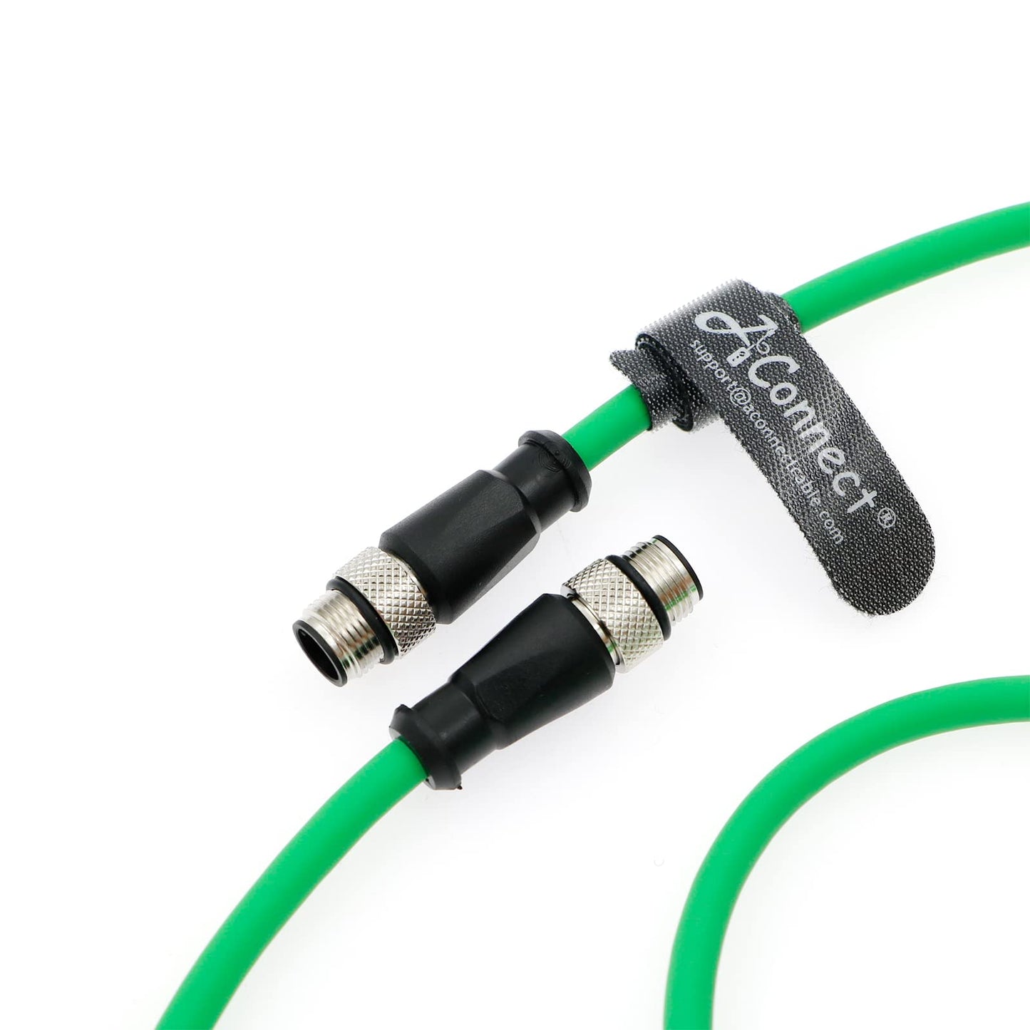 M12-D-Code Ethernet-Cable for Industrial Camera M12 4 Pin Male D-Code to 4 Pin Male D-Code Shielded Cat5e Ethernet Cord Waterproof 5M/16.4Ft