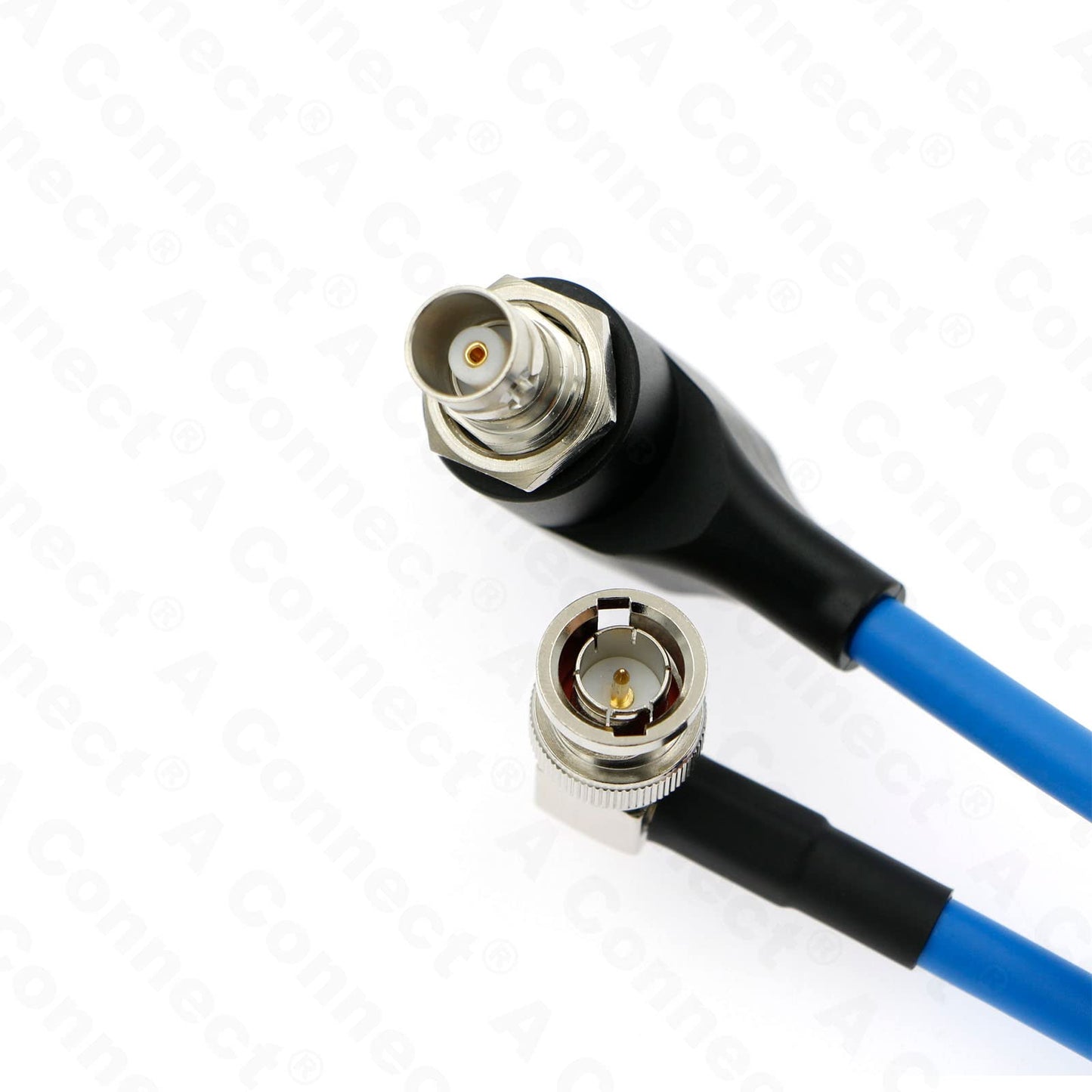 SDI-Protector-Cable for RED-Komodo Galvanic-Isolators BNC Male to Right-Angle BNC Female Power Cord 8inch Black