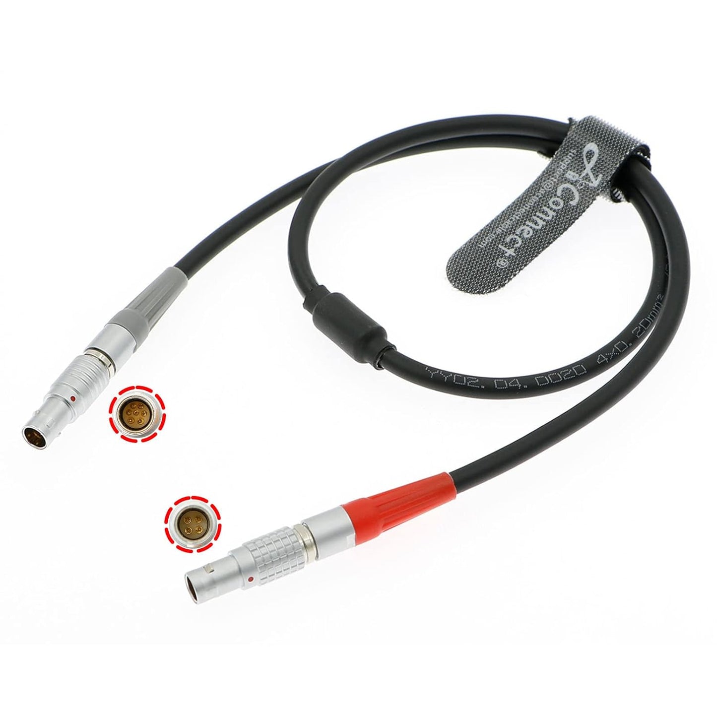 RS Cable for ARRI Cforce RF Motor CAM 7 Pin to LBUS 4 Pin Run Stop Cable for Cmotion cPRO Motor, 63cm/24.8inches