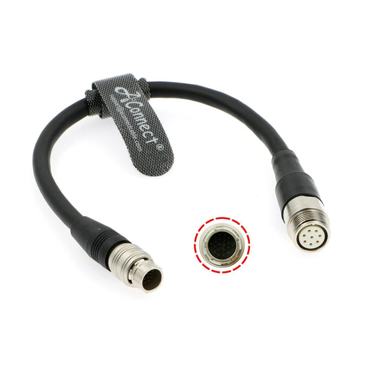 Hirose 20 Pin Male to 8 Pin Female Control Cable for Canon Zoom Servo Controller Adapter Cable 20CM/7.8Inches