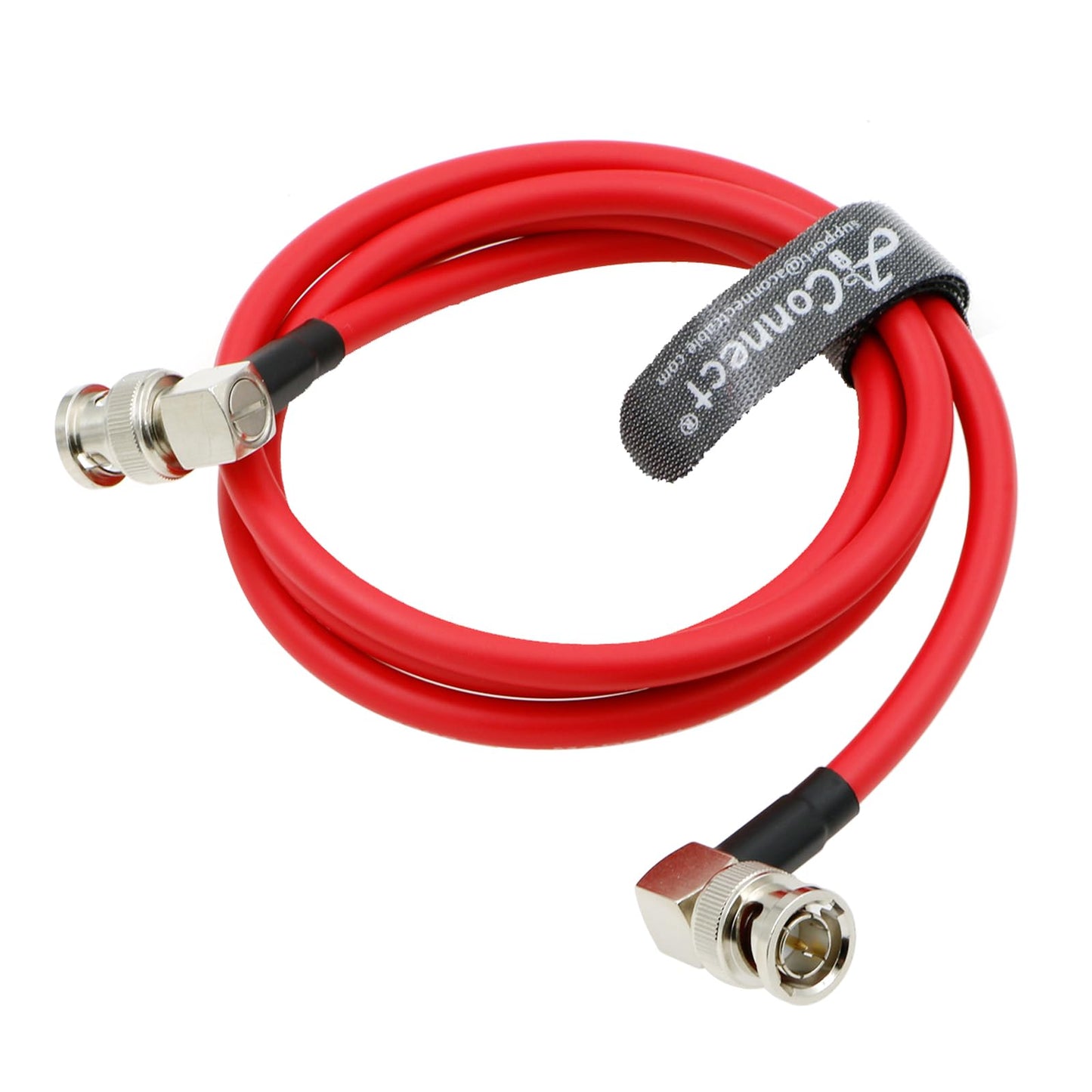 12G HD BNC SDI BNC Cable Right Angle Orignial Neutrik BNC Male to Male 75 Ohm Coaxial Cable for 4K Video Camera (Blue 1M)
