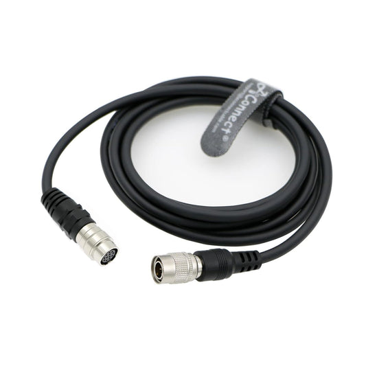 4 Pin Hirose Male to 12 Pin Hirose Female Power Cable for Sony F55 F5 Camera, Fujinon Nikon Canon Mount Lens 78.7Inches/2m