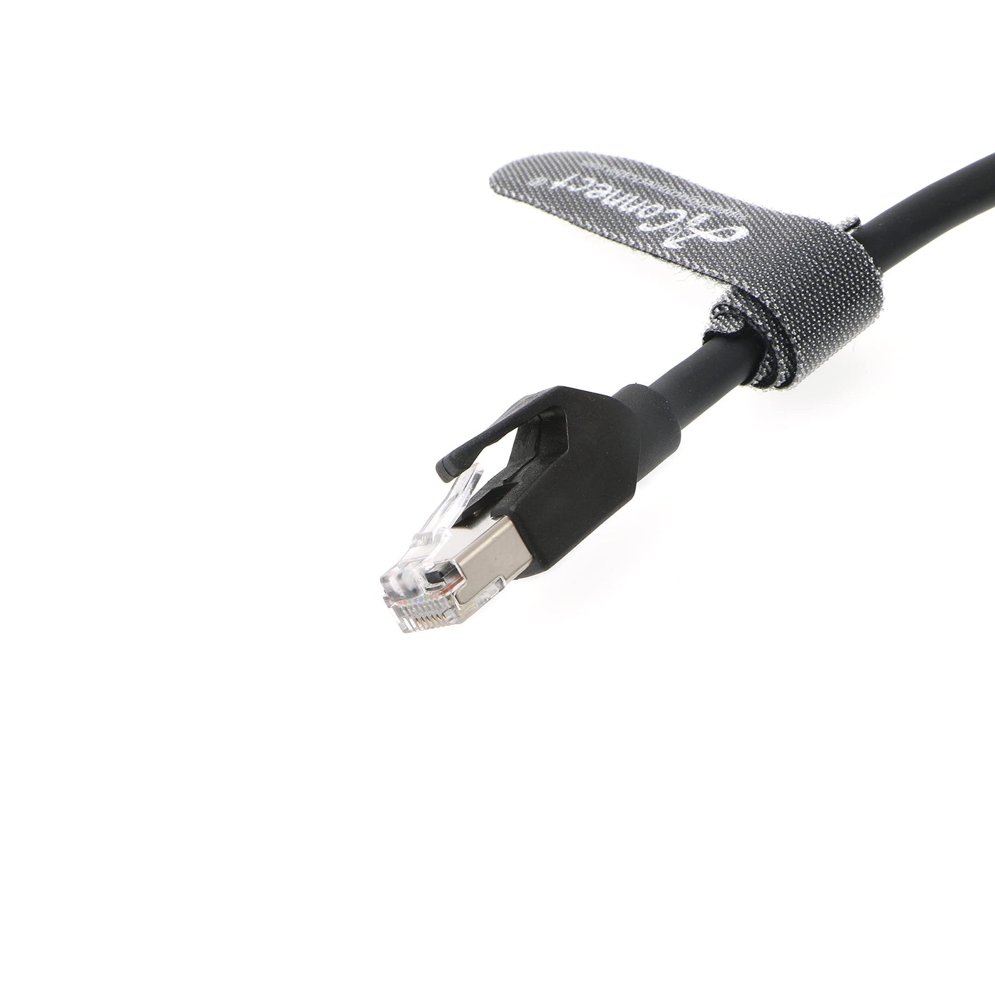 4Pin-RJ45-Ethernet-Industrial-Cat5e-Cable D-Code M12 4 Pin Male to RJ45 Male Cat5e High Flex Ethernet Shielded Cable Industrial Field-wireable Machinery Sensor Camera 3.3Ft|1M