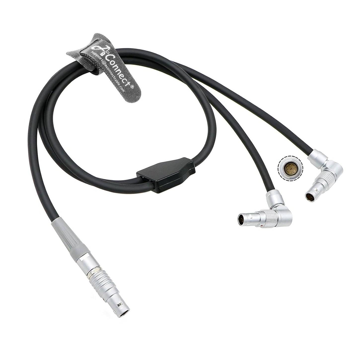 7 Pin to Rotatable 9 Pin + 2 Pin Run Stop Power Cable - Compatible with ARRI RIA - 1, cforce Mini RF Motor, cmotion cPRO Motor, cmotion camin to RED Komodo & RED V - Raptor Camera 60cm/23.6in