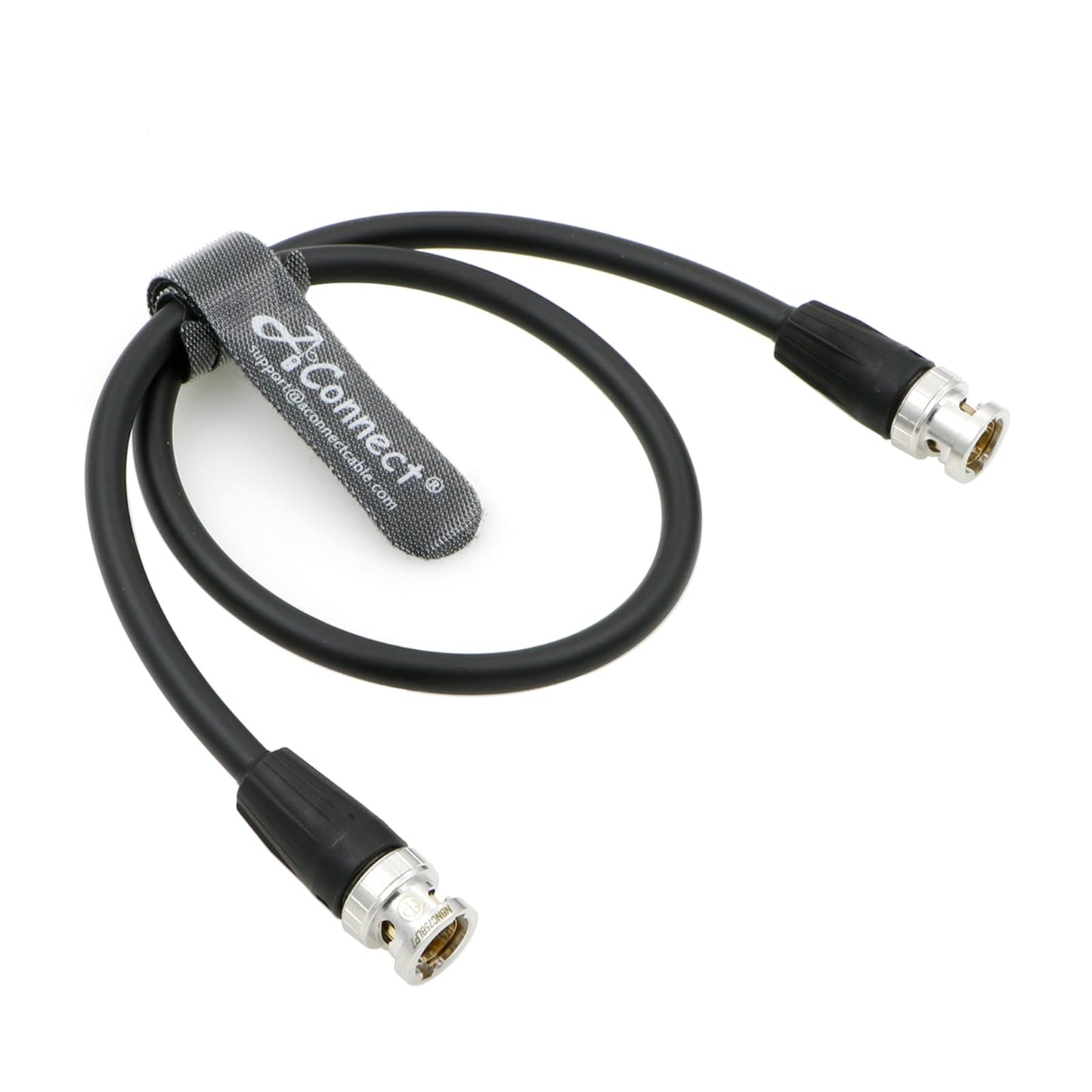 12G HD BNC SDI BNC Cable Orignial Neutrik BNC Male to Male 75 Ohm Coaxial Cable for 4K Video Camera (Black 1M)