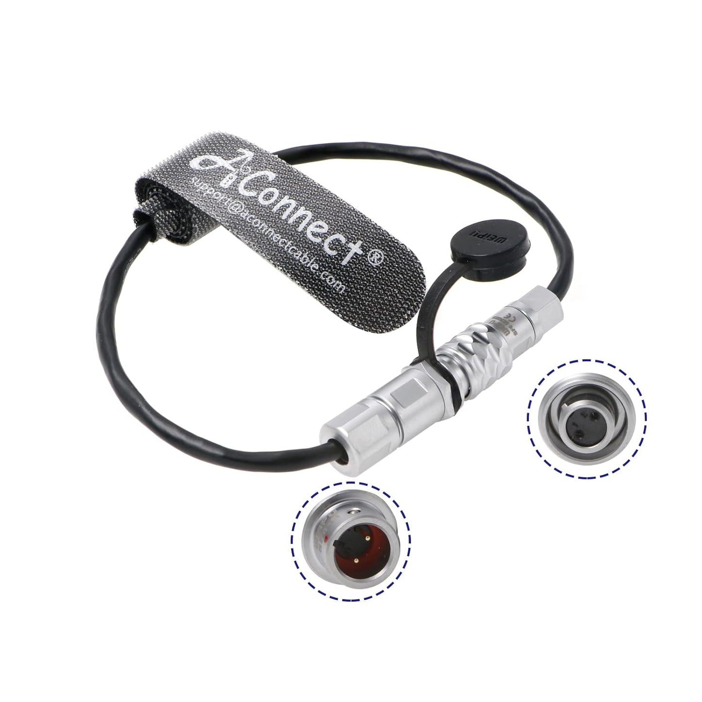 Extension-Power-Cable for BMPCC-4K-6K SF6 2-Pin-Female to 2 Pin Male for Blackmagic-Pocket-Cinema Camera 4K6K 10CM
