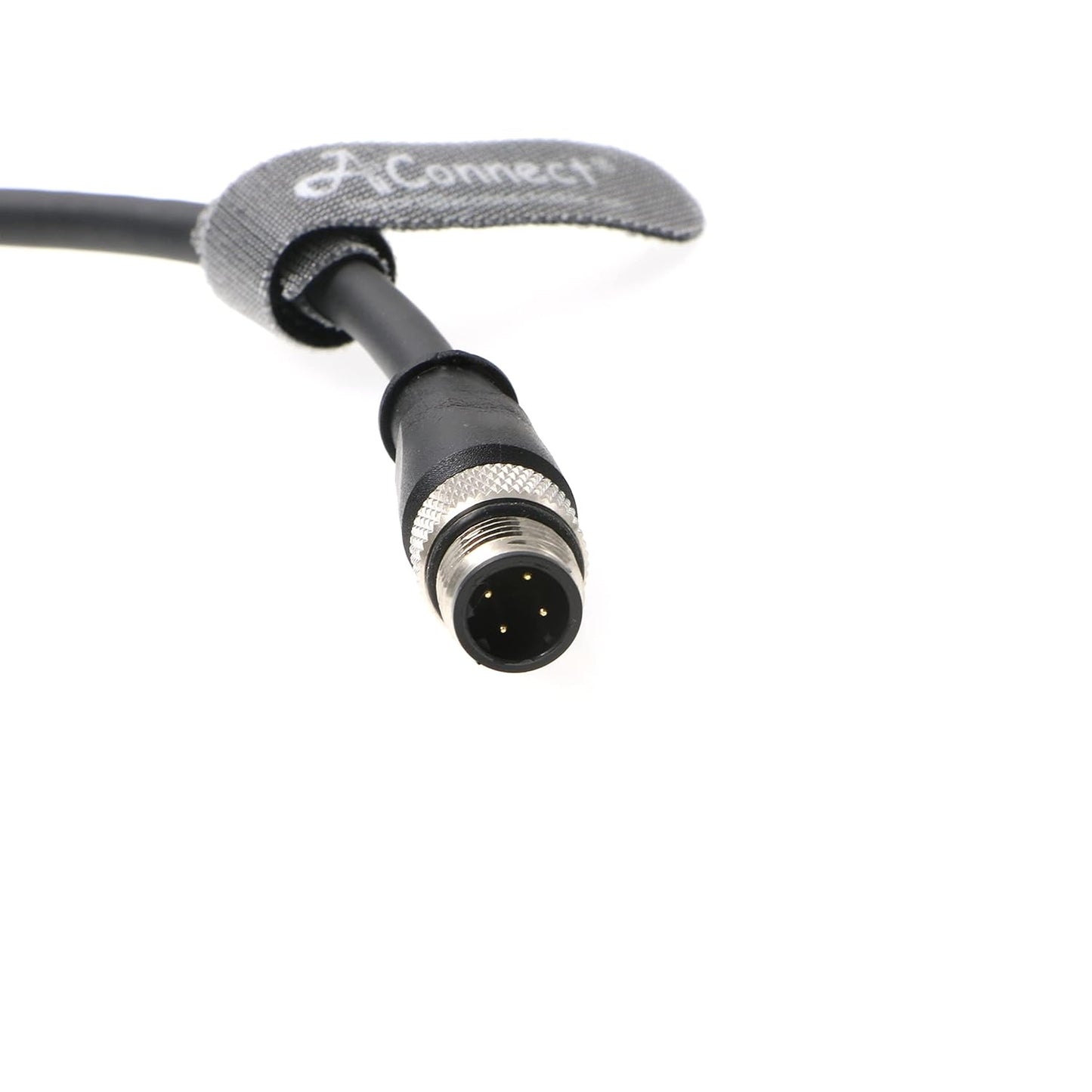 AConnect D-Code Cable M12 4 Pin Male to RJ45 Male Cat5e High Flex Ethernet Shielded Cable Industrial Field-wireable Machinery Sensor Camera 9.8Ft/3M