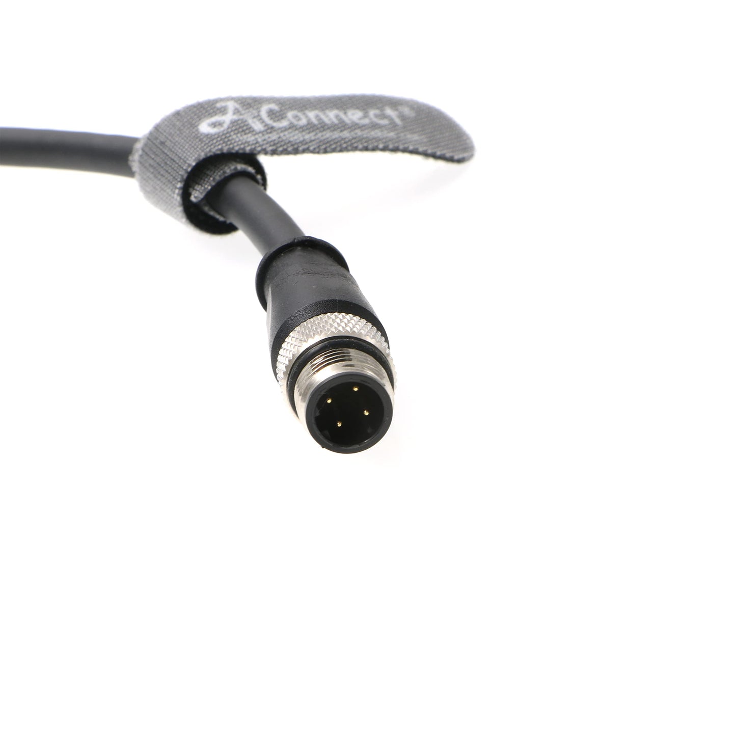 Shielded Flexible Ethernet Cable M12 4 Pin D-Code Male to 4 Pin D-Code Male Cat5e Ethernet Waterproof Cable for Industrial Camera 1M/3.28Ft