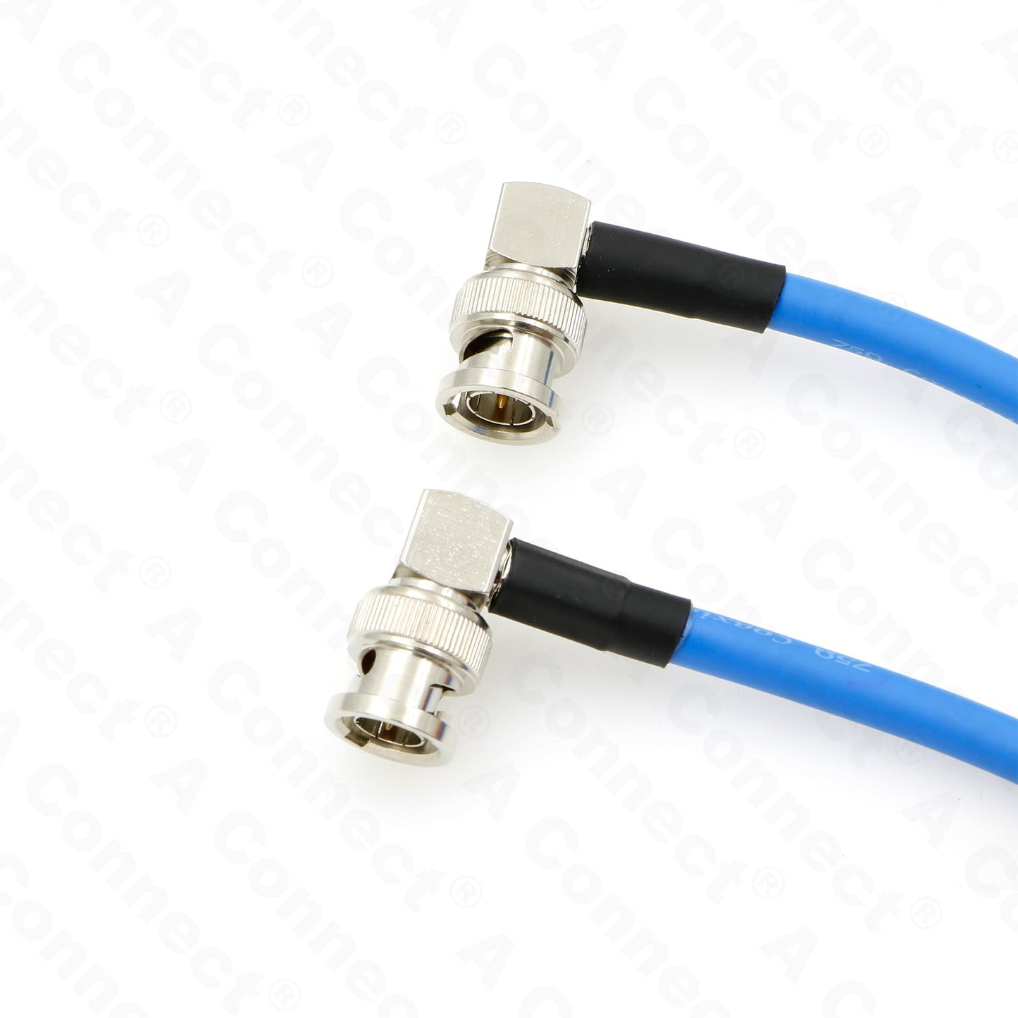 12G HD BNC SDI BNC Cable Right Angle Orignial Neutrik BNC Male to Male 75 Ohm Coaxial Cable for 4K Video Camera (Blue 1M)