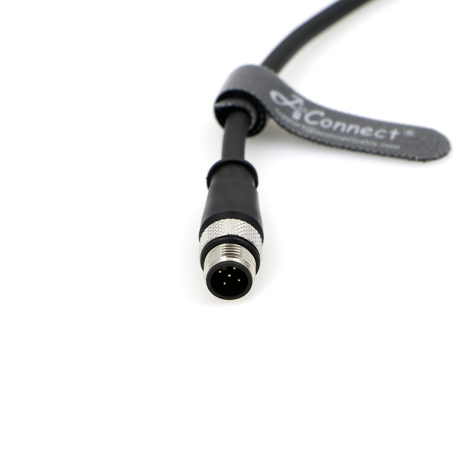 M12 A Code 5 Pin Male Straight Connector Aviation Socket Electrical Cable for Industrial Camera 1M/3.28Ft