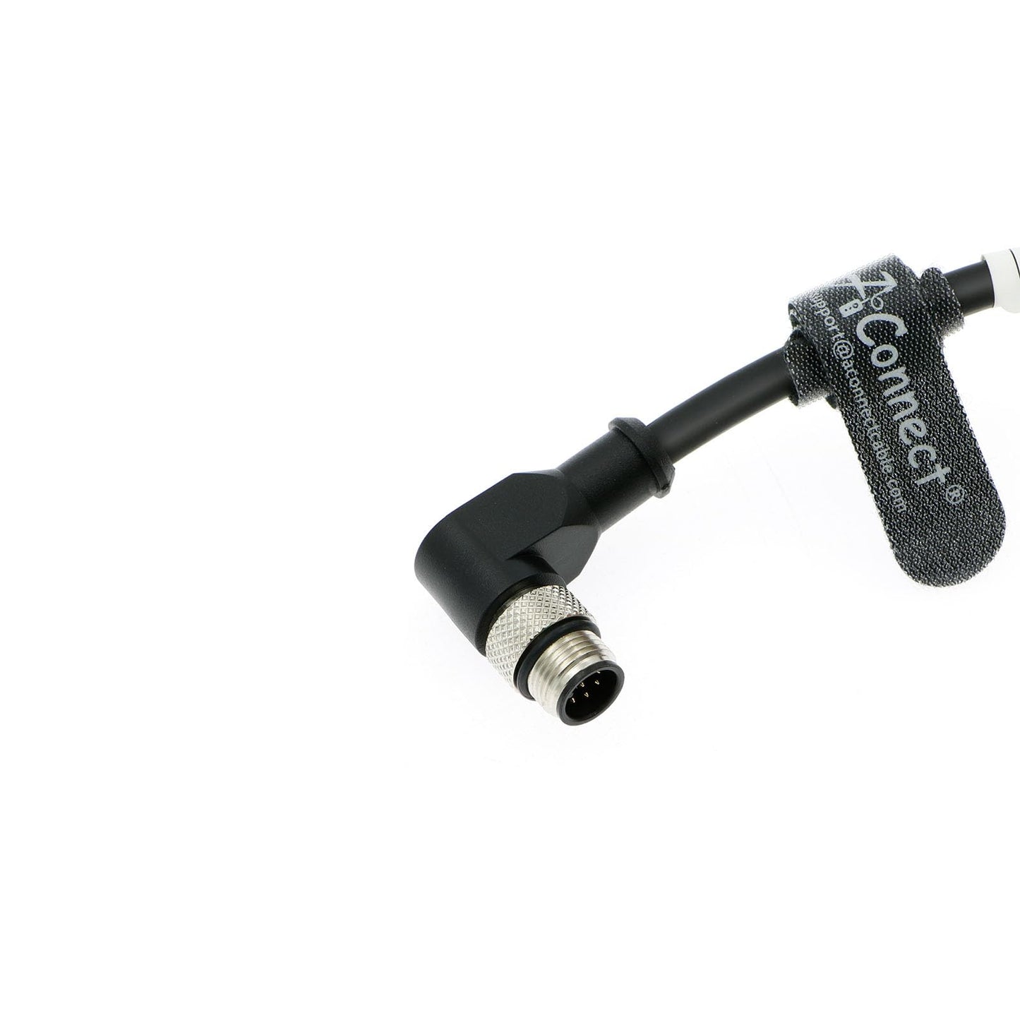 M12 A Code Right Angle 8 Pin Male to Flying Leads Connector Aviation Sensor Waterproof Electrical Shielded Cable for Industrial Cameras Automation Device Network Fieldbus Module 1M