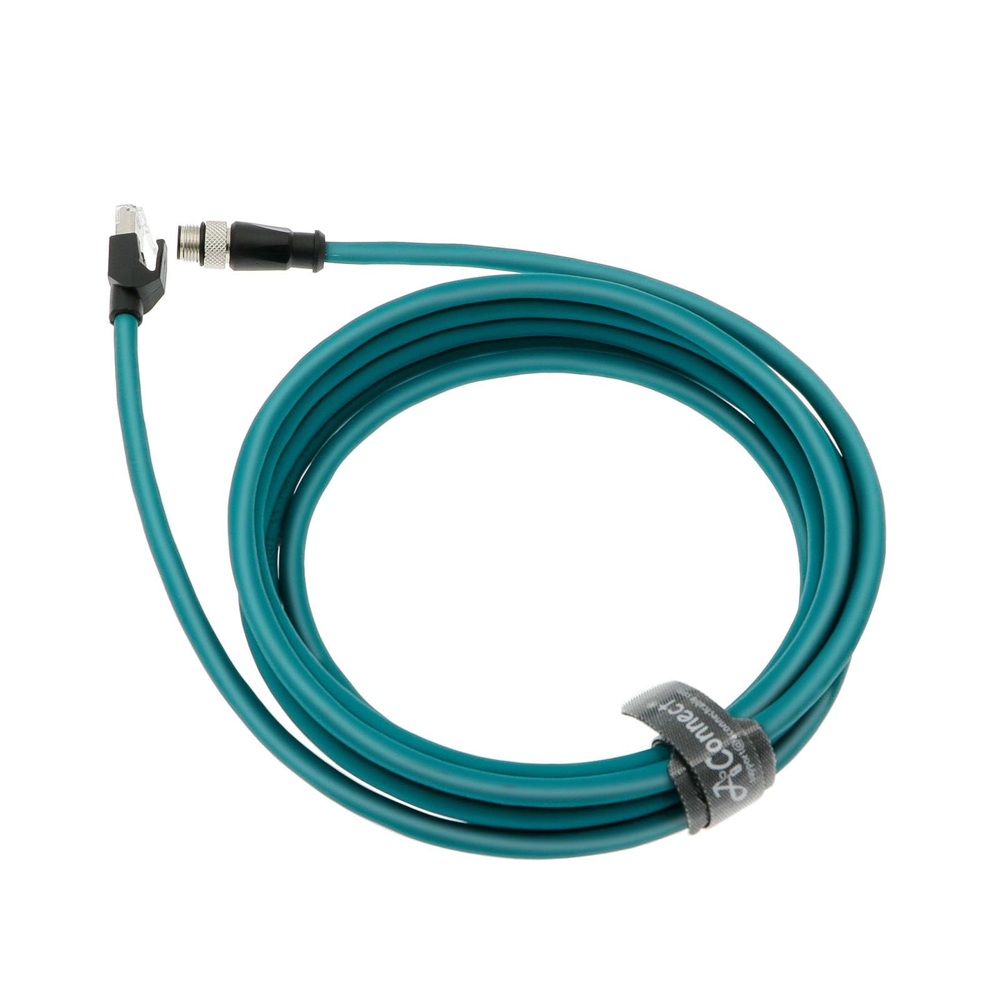 M12-A-Code-RJ45-Ethernet-Cable for Cognex DM300 M12 8-Pin A-Code Male to RJ45 for Industrial Camera 6.6Ft|2M