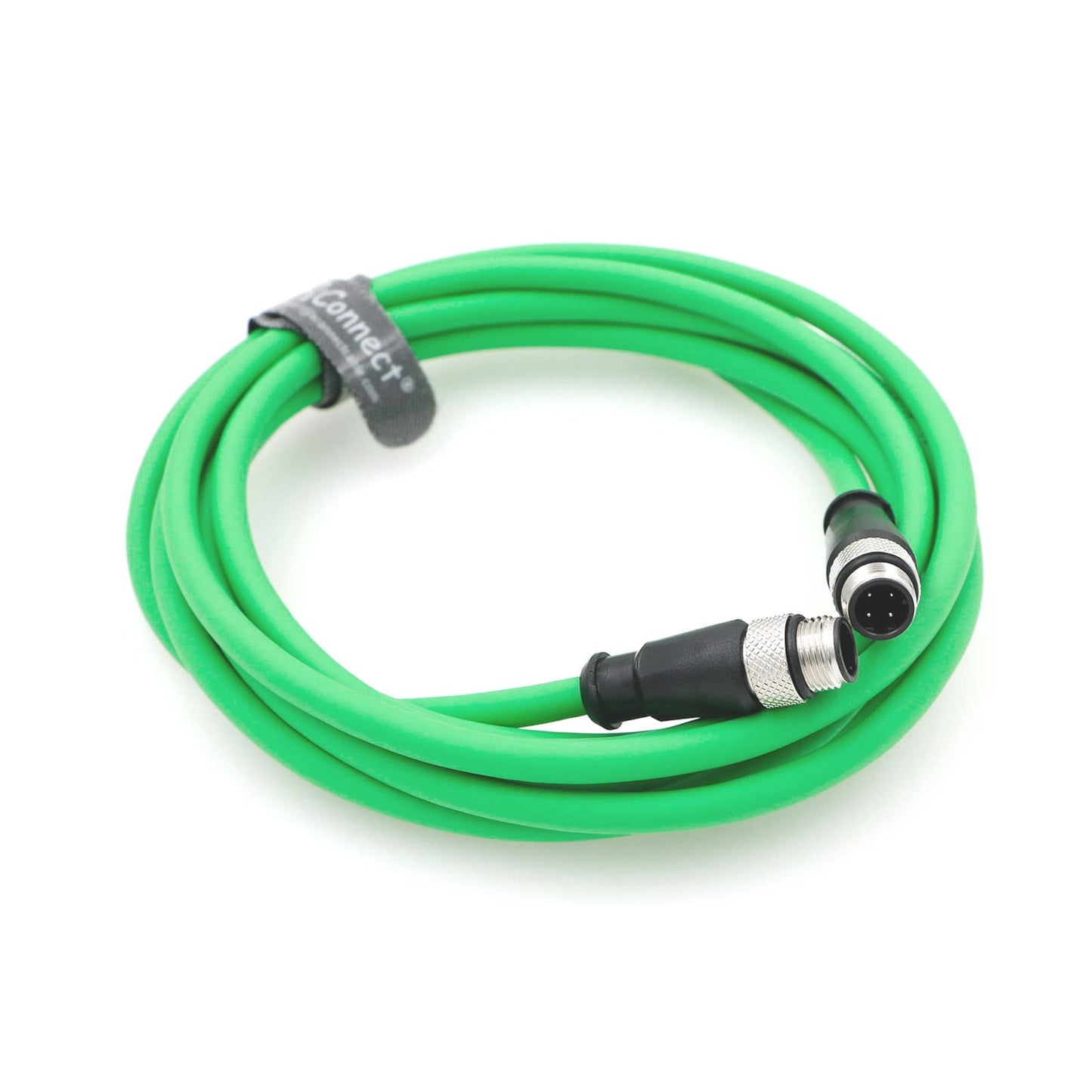 M12-D-Code Ethernet-Cable for Industrial Camera M12 4 Pin Male D-Code to 4 Pin Male D-Code Shielded Cat5e Ethernet Cord Waterproof 5M/16.4Ft