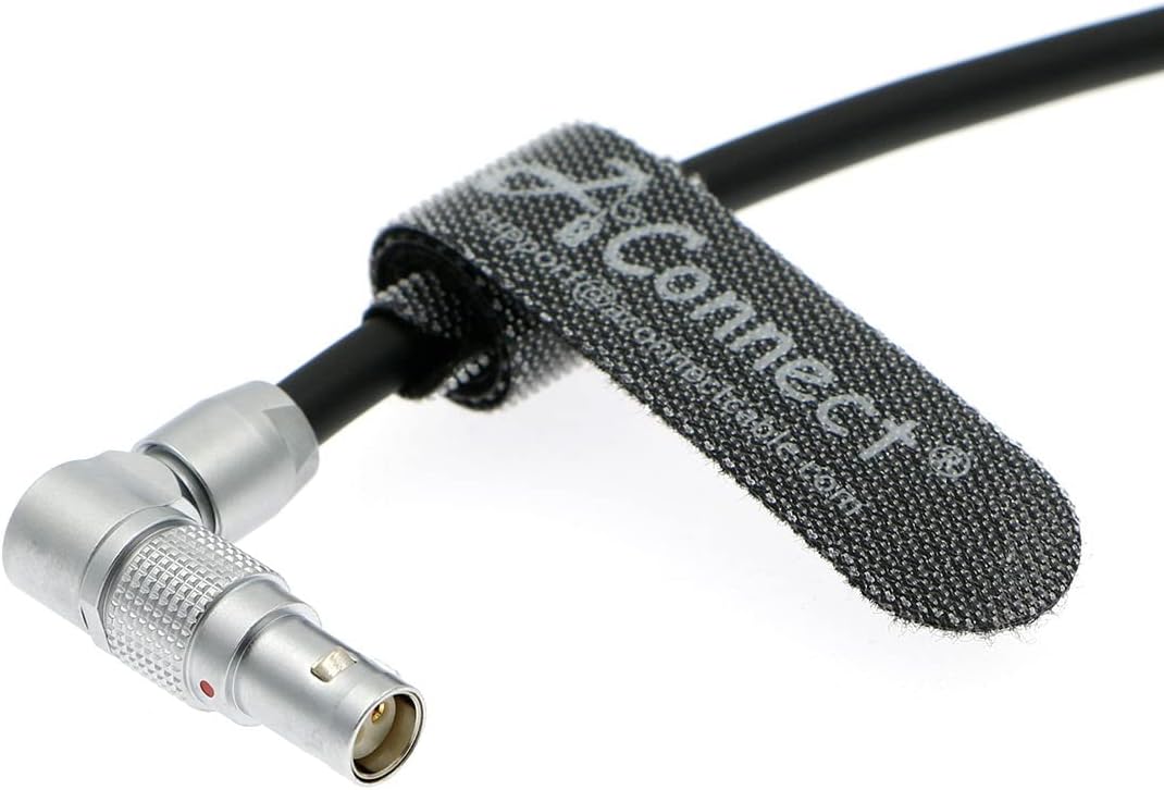 Red-Komodo Power Cable Rotatable 2 Pin Male to Adjustable Right Angle 2 Pin Male-2 Pin Female Splitter Power Cord for Teradek SmallHD Monitor
