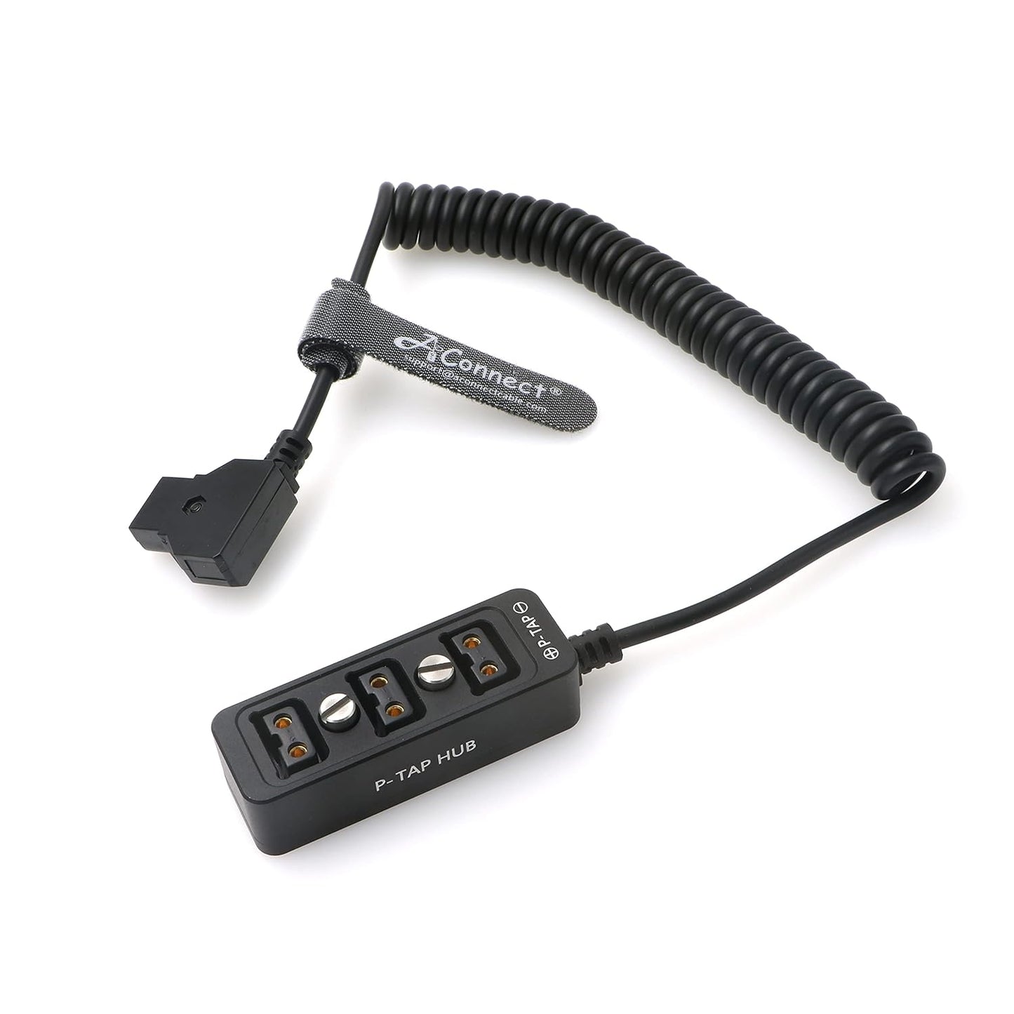 Cable-Splitter-Steadicam-BMPCC-Dtap Male to 3 Port D Tap Female Hub Adapter Coiled Cable for ARRI RED Cameras TILTA Steadicam IDX Battery