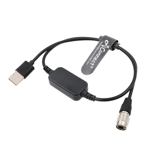Hirose-USB-Cable-Zoom-Zaxcom-Sound Devices-Boost DC 12V USB to Hirose 4 Pin Power Cable for Sound Devices 688 633| Zoom F4 F8| Zaxcom 50CM