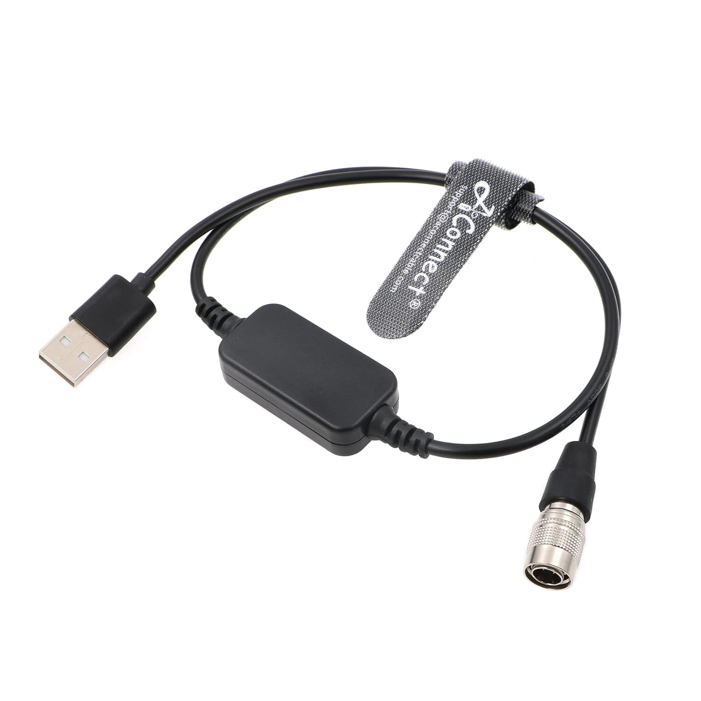 Hirose-USB-Cable-Zoom-Zaxcom-Sound Devices-Boost DC 12V USB to Hirose 4 Pin Power Cable for Sound Devices 688 633| Zoom F4 F8| Zaxcom 50CM