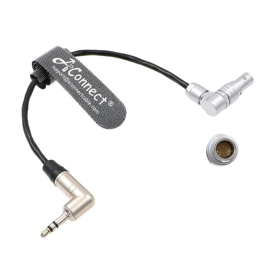 Cable-TRS-EXT-Tentacle-Timecode-Red Komodo Timecode Cable Tentacle Sync 3.5mm TRS to EXT 9 Pin Male Rotatable L-Shaped