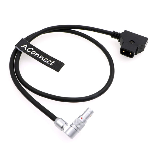 Rotatable Right Angle 4 Pin Male to D-Tap Power Cable for Zacuto Kameleon EVF 18in/45cm