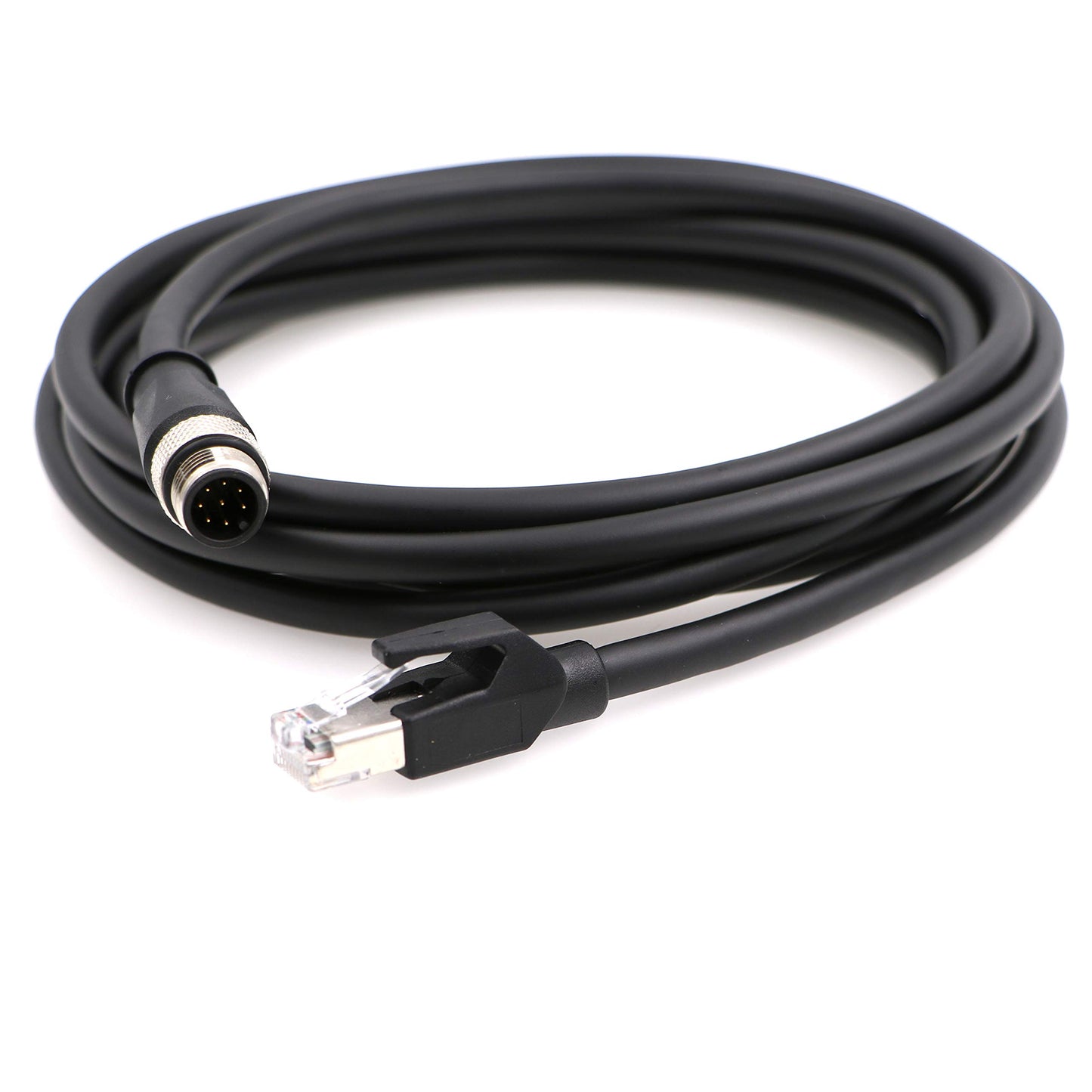 M12-A-Code-RJ45-Ethernet-Cable for Cognex DM300 M12 8-Pin A-Code Male to RJ45 for Industrial Camera 3.3Ft/1M