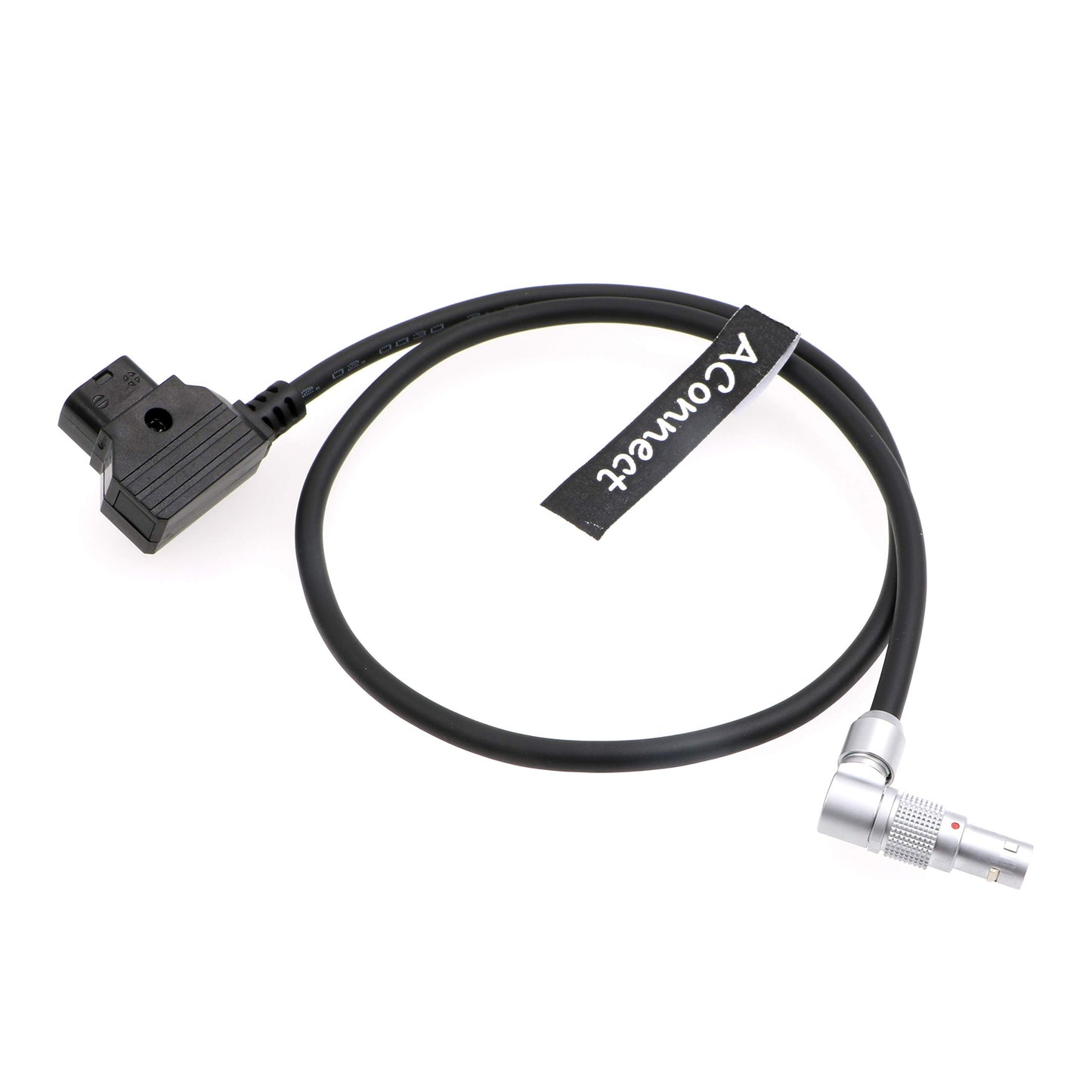 Rotatable Right Angle 4 Pin Male to D-Tap Power Cable for Zacuto Kameleon EVF 18in/45cm