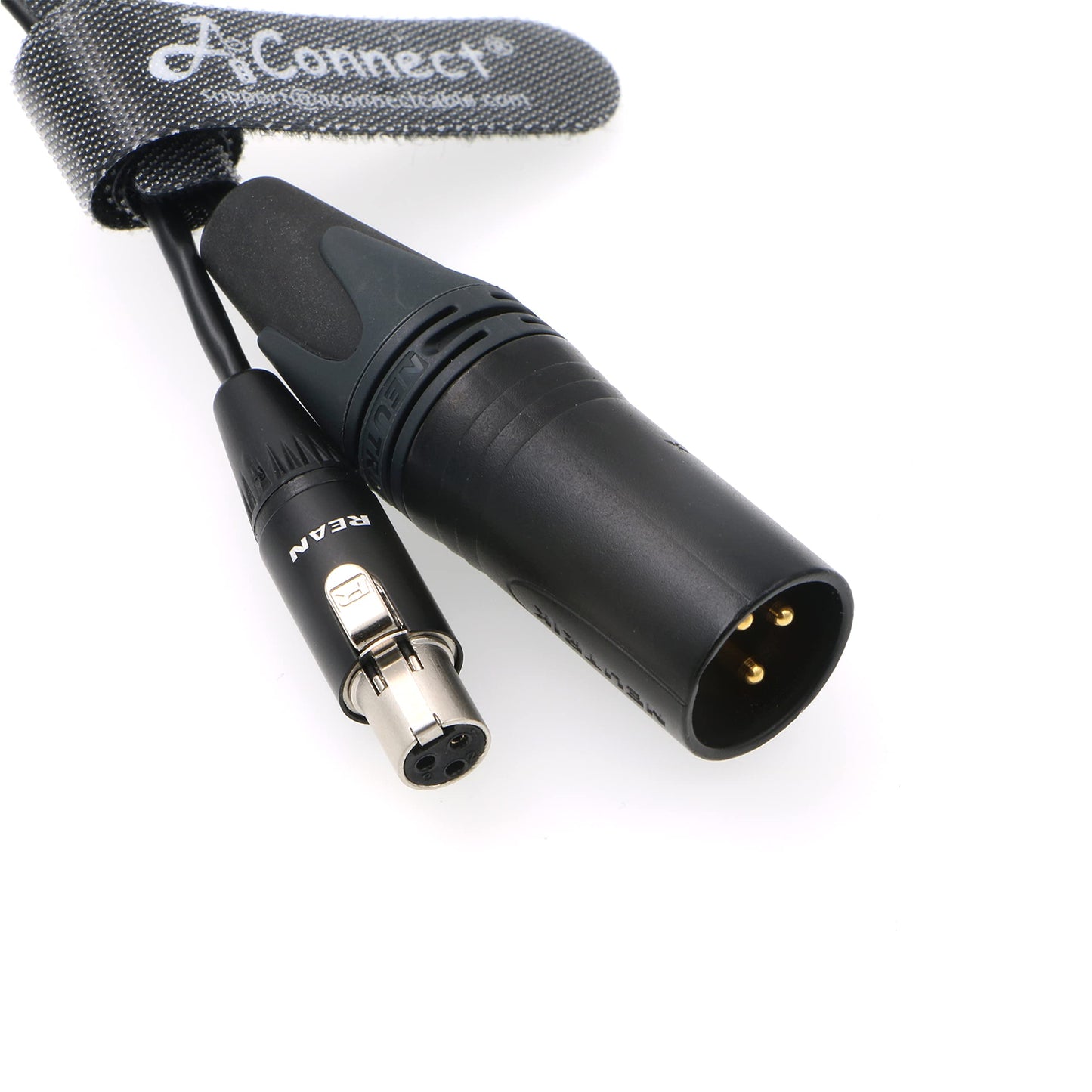 XLR-Cable-TA3F Original 3 Pin Mini XLR Female to 3 Pin XLR Male Cord for Sound Devices 744T Mixer Rode-X 30CM