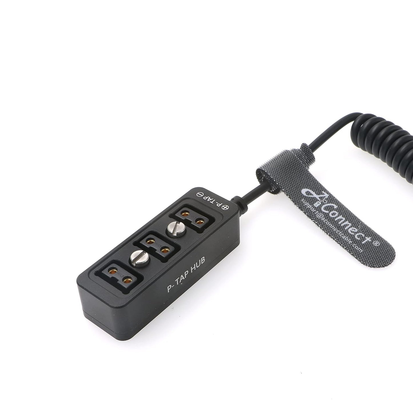 Cable-Splitter-Steadicam-BMPCC-Dtap Male to 3 Port D Tap Female Hub Adapter Coiled Cable for ARRI RED Cameras TILTA Steadicam IDX Battery