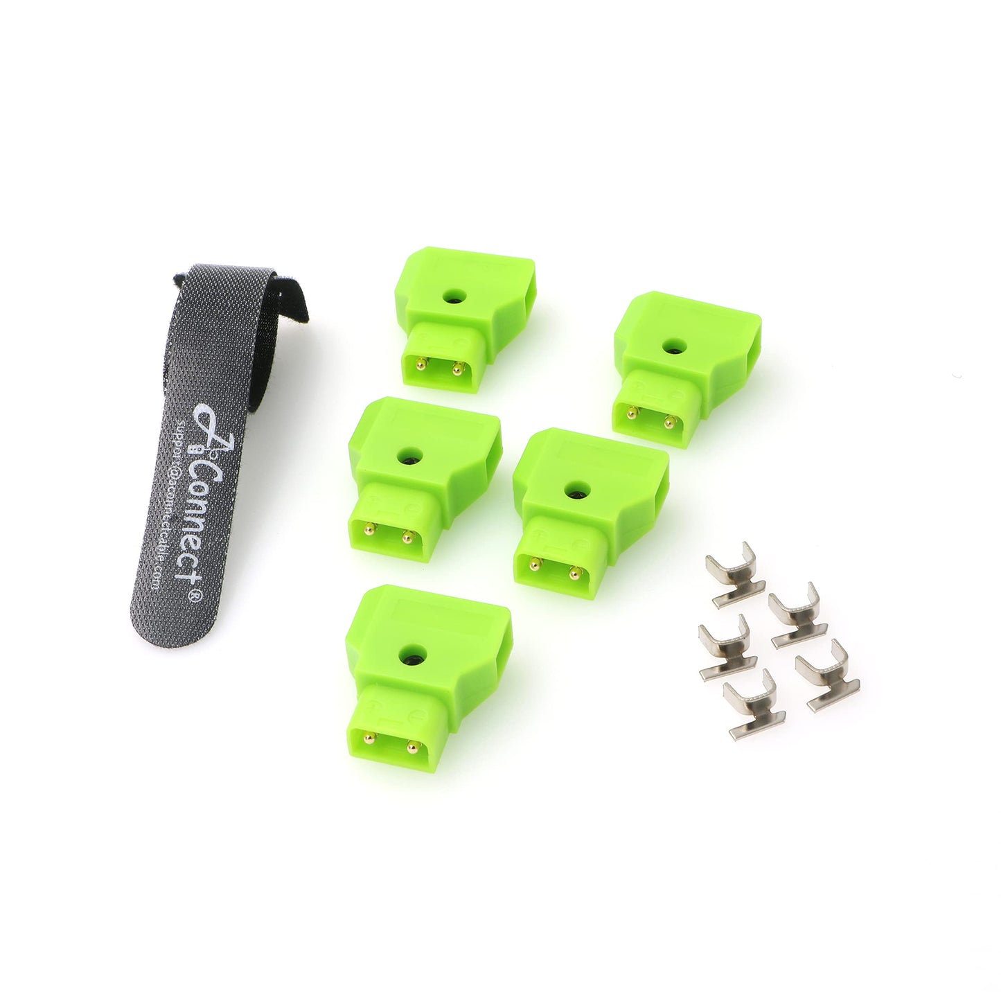 Dtap-Male-Connector-DIY Jack Plug for Photography V-Mount Gold Mount Battery 5pcs Red