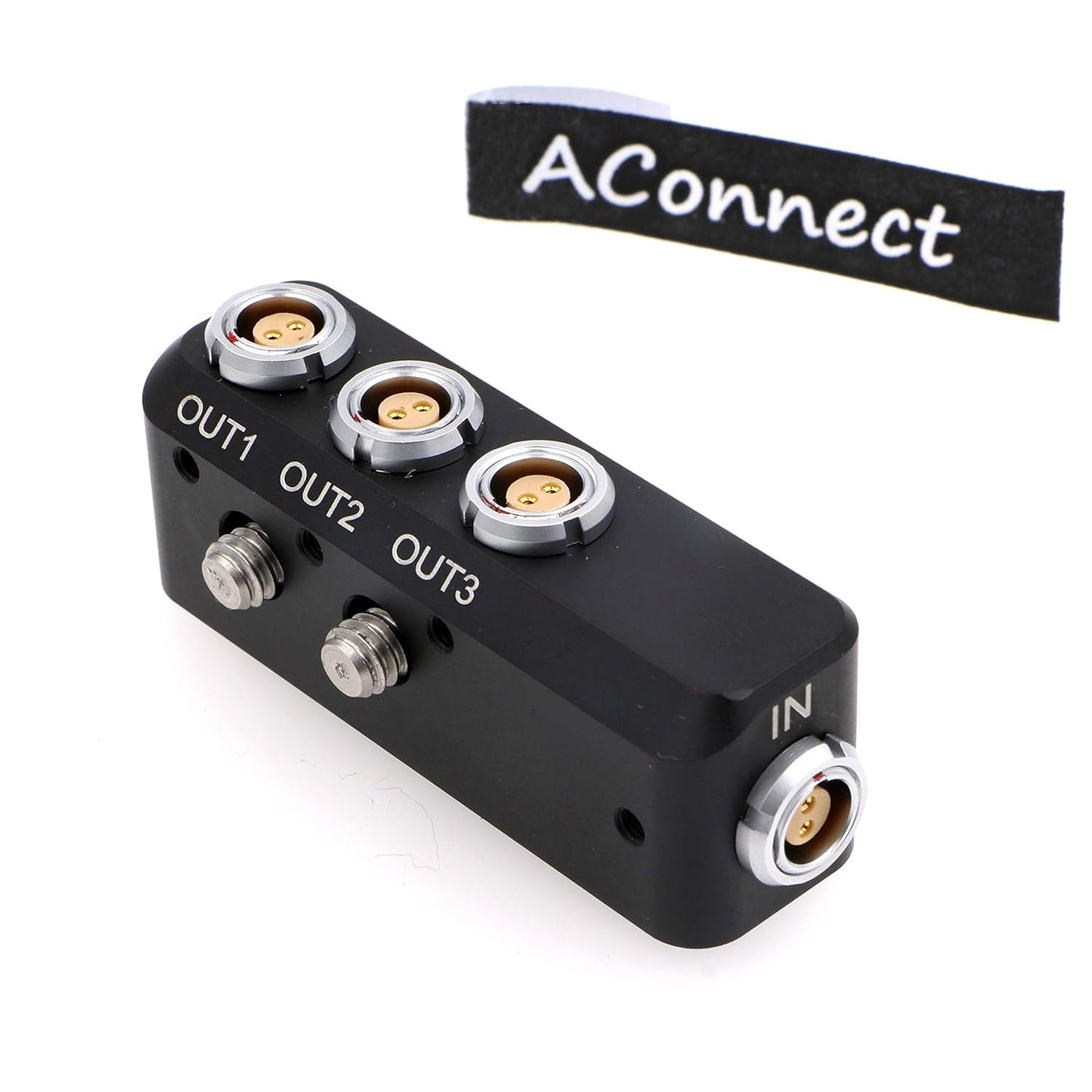 0B 2 Pin Female 4X 2 Pin in/Out 0B 302 Mini Splitter Cable 2Pin to 3X 0B 2pin Female Out 1 to 3 Power Supply Distributor Box for Arri Alexa Camera/Steadicam/Teradek Bond/SmallHD