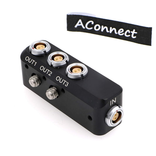 0B 2 Pin Female 4X 2 Pin in/Out 0B 302 Mini Splitter Cable 2Pin to 3X 0B 2pin Female Out 1 to 3 Power Supply Distributor Box for Arri Alexa Camera/Steadicam/Teradek Bond/SmallHD