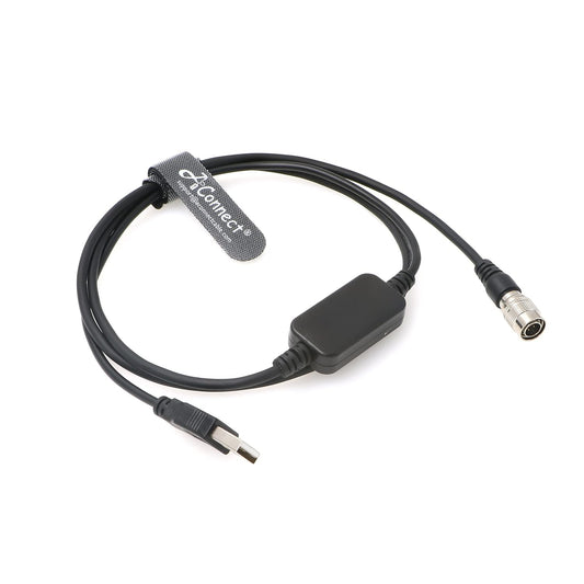 Hirose-USB-Cable-Zoom-Zaxcom-Boost DC 12V USB to Hirose 4 Pin Power Cable for Sound Devices 688 633| Zoom F4 F8| Zaxcom 1M